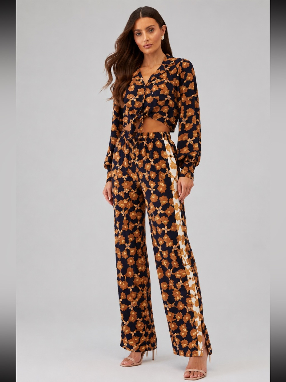 MINKPINK NOUR ELASTIC PJ JOGGER & Crop Top size M